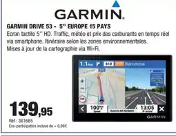 Autobacs GARMIN  Drive 53 - 5" europe 15 pays offre
