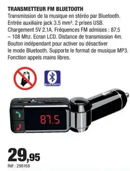 Autobacs Transmetteur fm bluetooth offre