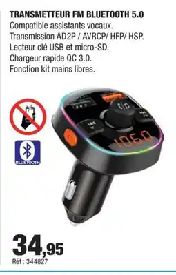 Autobacs Transmetteur fm bluetooth 5.0 offre