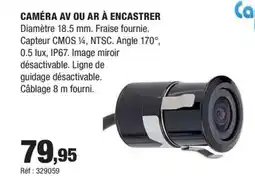 Autobacs Caméra av ou ar à encastrer offre