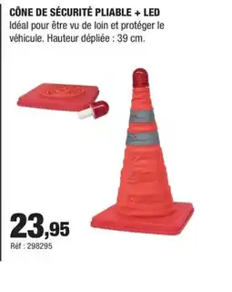 Autobacs Cône de sécurité pliable + led offre