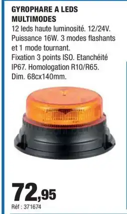Autobacs Gyrophare a leds multimodes offre