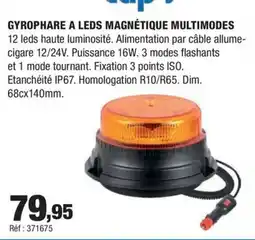 Autobacs Gyrophare a leds magnétique multimodes offre