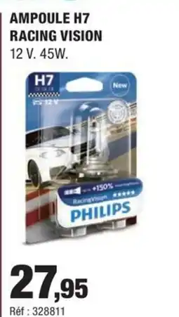 Autobacs PHILIPS Ampoule h7 racing vision offre