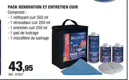 Autobacs Pack renovation et entretien cuir offre