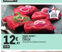 Viande bovine pavé à griller