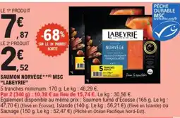 E.Leclerc Drive LABEYRIE Saumon norvège msc offre