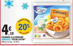 PÊCHE OCÉAN Calmars à la romaine surgelés