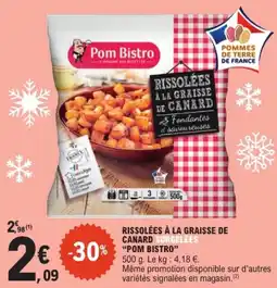 POM BISTRO Rissolées à la graisse de canard surgelées