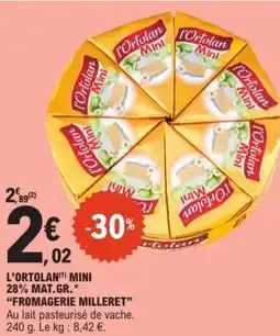 L'ORTOLAN Mini 28% mat gr