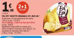 FOL ÉPI Recette originale 28% mat.gr.