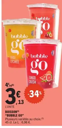 E.Leclerc Drive BUBBLE GO Boisson offre
