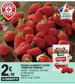 E.Leclerc Drive Fraises allongées filière panier du primeur offre