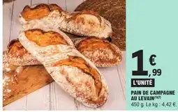 E.Leclerc Drive Pain de campagne au levain offre