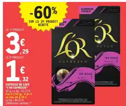 E.Leclerc Drive L'OR ESPRESSO capsules de cafe offre