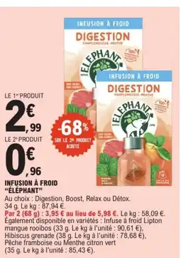 E.Leclerc Drive ÉLÉPHANT Infusion à froid offre
