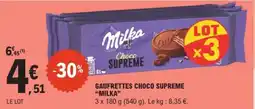 E.Leclerc Drive MILKA Gaufrettes choco supreme offre