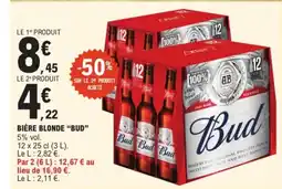 E.Leclerc Drive BUD Bière blonde offre