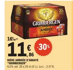 E.Leclerc Drive GRIMBERGEN Bière ambrée d'abbaye offre