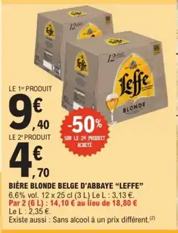 E.Leclerc Drive LEFFE Bière blonde belge d'abbaye offre