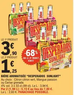 DESPERADOS SUNLIGHT Bière aromatisée
