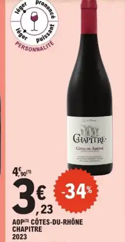 E.Leclerc Drive Aop côtes-du-rhône chapitre 2023 offre
