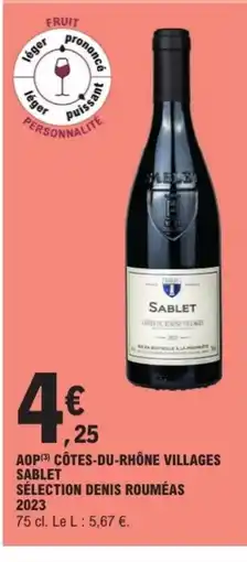 E.Leclerc Drive Aop côtes-du-rhône villages sablet sélection denis rouméas offre