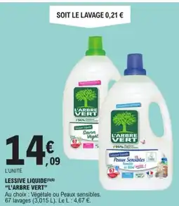 E.Leclerc Drive L'ARBRE VERT Lessive liquide offre