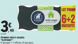 E.Leclerc Drive ÉLÉPHANT Éponges multi-usages offre