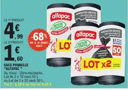 E.Leclerc Drive ALFAPAC Sacs poubelle offre