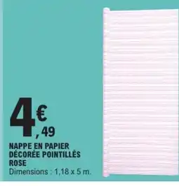 E.Leclerc Drive Nappe en papier décorée pointillés offre