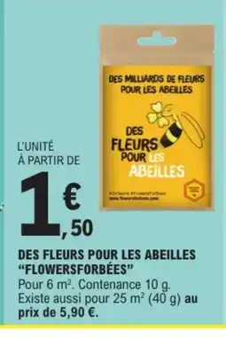 FLOWERSFORBÉES Des fleurs pour les abeilles