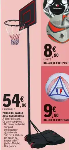 E.Leclerc Drive Panier de basket avec accessoires offre