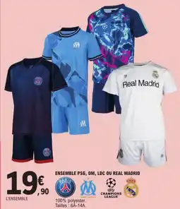 E.Leclerc Drive Ensemble psg, om, ldc ou real madrid paris offre