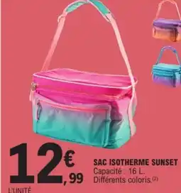 E.Leclerc Drive Sac isotherme sunset offre