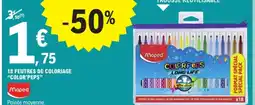 E.Leclerc Drive MAPED 18 feutres de coloriage color'peps offre