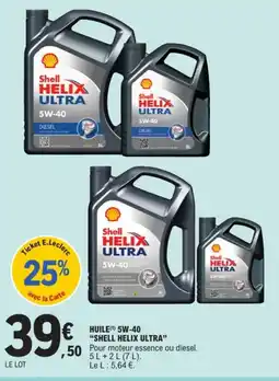 E.Leclerc Drive SHELL HELIX ULTRA Huile 5W-40 offre
