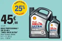 E.Leclerc Drive SHELL HELIX ULTRA Huile professional 5w-30 ar-l offre