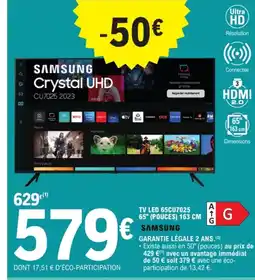 E.Leclerc Drive SAMSUNG TV LED 65CU7025 65" offre
