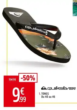 Intersport QUIKSILVER Tongs offre