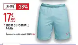 Intersport Short de football offre