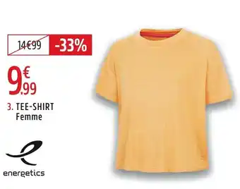 Intersport ENERGETICS Tee shirt femme offre