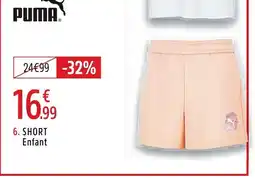 Intersport PUMA Short enfant offre