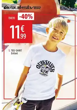 Intersport QUIKSILVER Tee shirt enfant offre