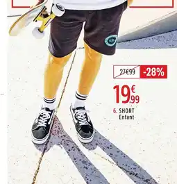 Intersport Short enfant offre