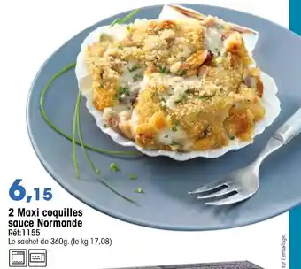 Croque Gel 2 Maxi coquilles sauce Normande offre
