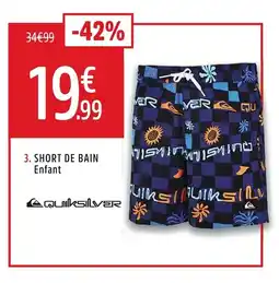 Intersport Short de bain enfant offre