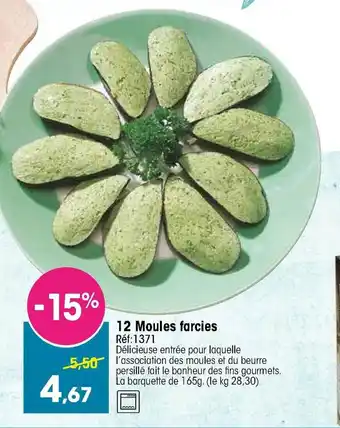 Croque Gel 12 Moules farcies offre