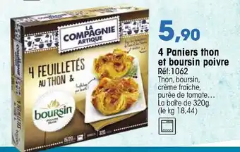Croque Gel 4 Paniers thon et boursin poivre offre