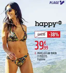 Intersport Maillot de bain 2 pièces femme offre